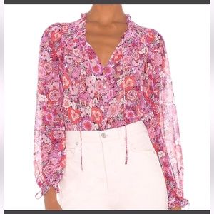 FINAL PRICE For Love And Lemons Sheer Carnation Blouse Ladies Small